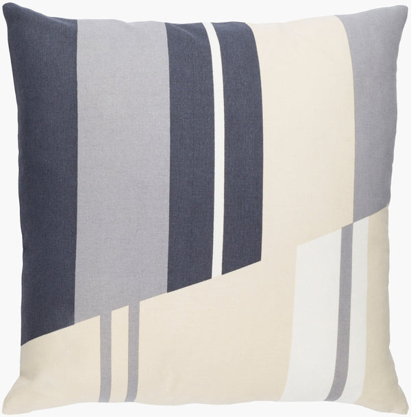 Surya Lina 18” Modern Cotton Accent Pillow - Stylish Home Decor Essential For Comfort & Elegance Gray Cotton,Cotton Ina008-2020