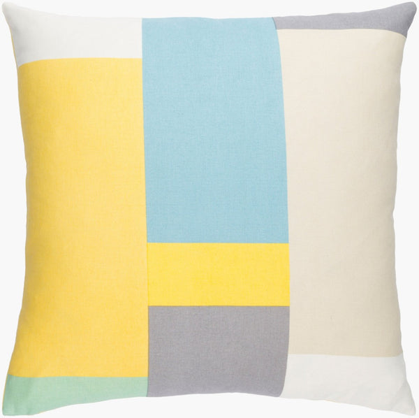 Surya Lina Hand-woven Cotton Accent Pillow Artisan Texture for Modern and Bohemian Interiors INA010-2020