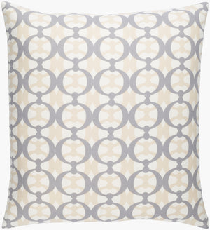 Surya Lina 18” Modern Cotton Accent Pillow - Stylish Home Decor Essential For Comfort & Elegance Gray Cotton,Cotton Ina018-1818