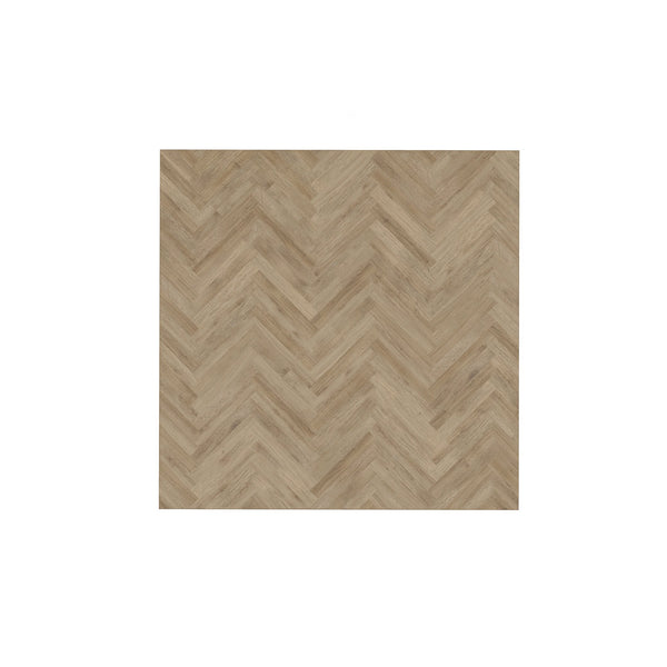 A.R.T. Furniture Garrison Square End Table In Washed Oak - Bold Herringbone Design, Thick Block Legs For Any Space Brown Parawood Solids With Ash Embossing,White Oak Veneers 322304-1302