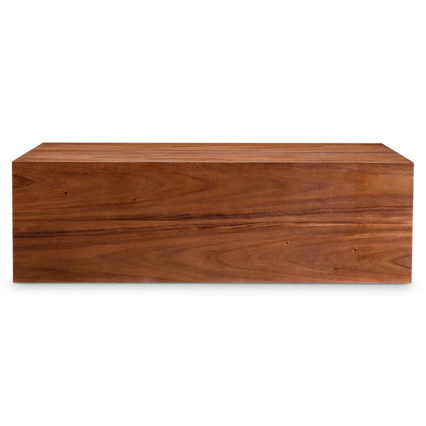 Bernhardt Bernhardt Brasea Suar Wood Coffee Table with Hidden Casters for Modern Living Rooms 394010