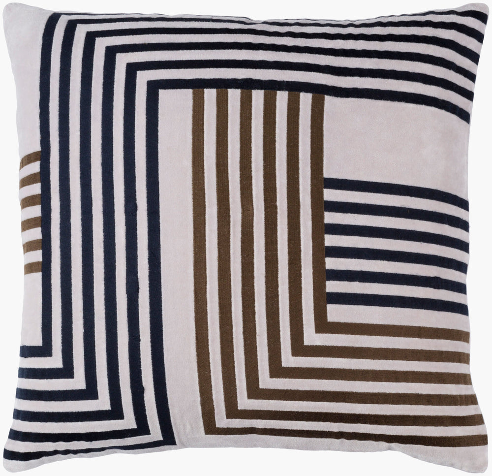 Surya Intermezzo 18" Velvet Accent Pillow - Luxurious Cotton Decor For A Modern Touch In Any Space Mustard Cotton,Cotton Ine002-2020d