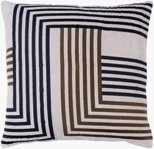 Surya Intermezzo 18" Velvet Accent Pillow - Luxurious Cotton Decor For A Modern Touch In Any Space Olive Cotton,Cotton Ine001-1818