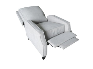 Inez Push Back Recliner Accent Chair Polyester Upholstered Tapered Leg Lounge Seat