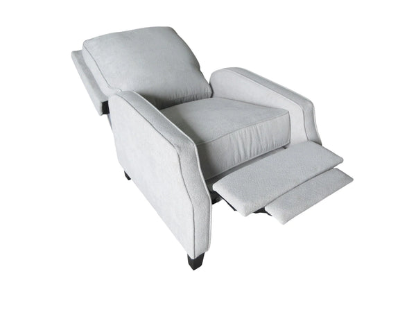 Inez Push Back Recliner Accent Chair Polyester Upholstered Tapered Leg Lounge Seat