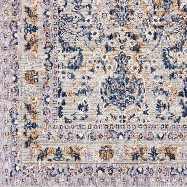 Livabliss Infinity Machine Woven Polyester Area Rug Traditional Pattern for Large Living Rooms Dark Blue, Brow 8'10" x 12' INF2301-81012