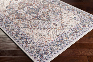 Livabliss Infinity Traditional Pattern Plush Polyester Runner Rug for Hallway or Entryway Dark Blue, Brow 8'10" x 12' INF2304-81012