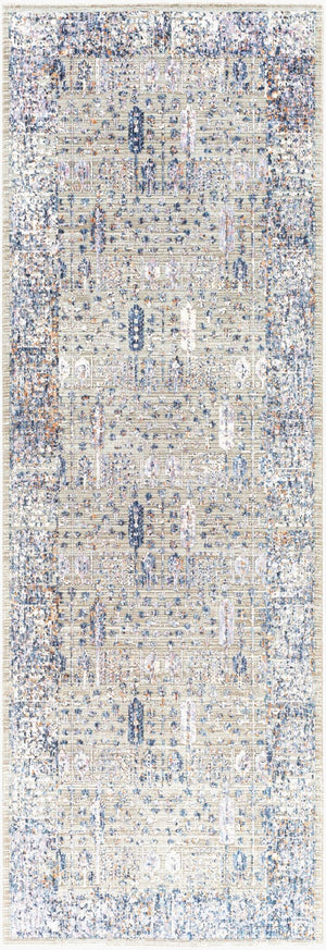 Livabliss Infinity Medallion Runner Rug Machine Woven Polyester for Hallways and Entryways INF2307-2673