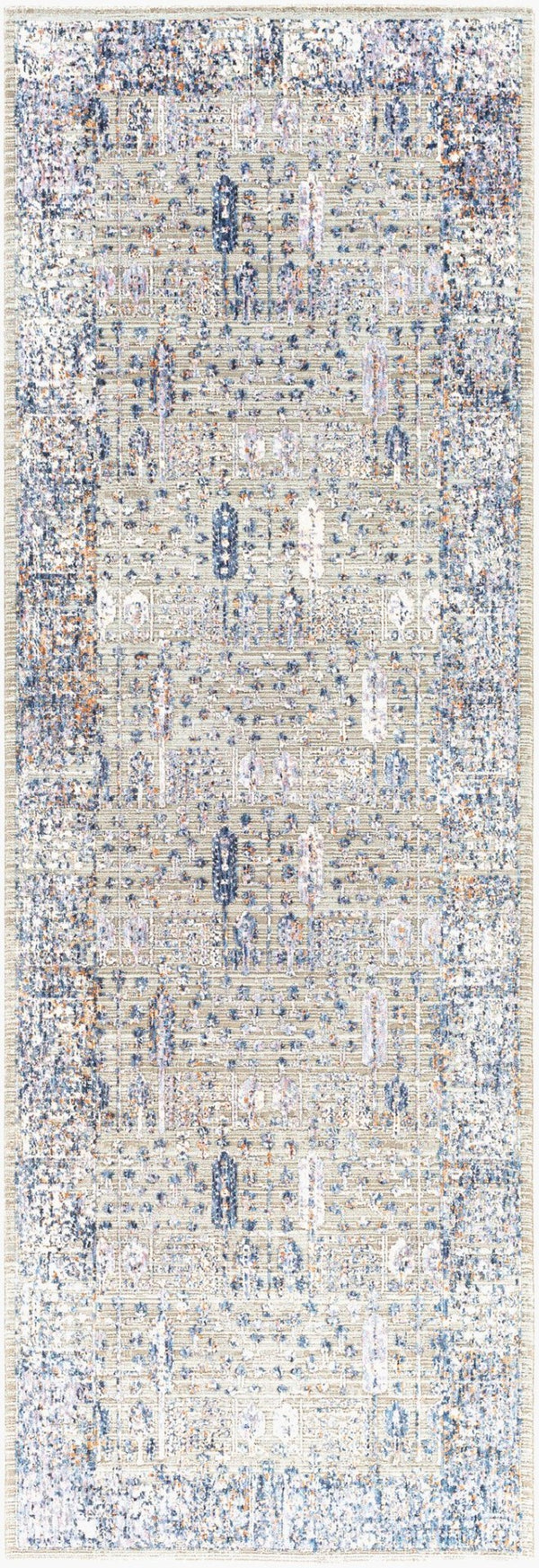 Livabliss Infinity Medallion Runner Rug Machine Woven Polyester for Hallways and Entryways INF2307-2673