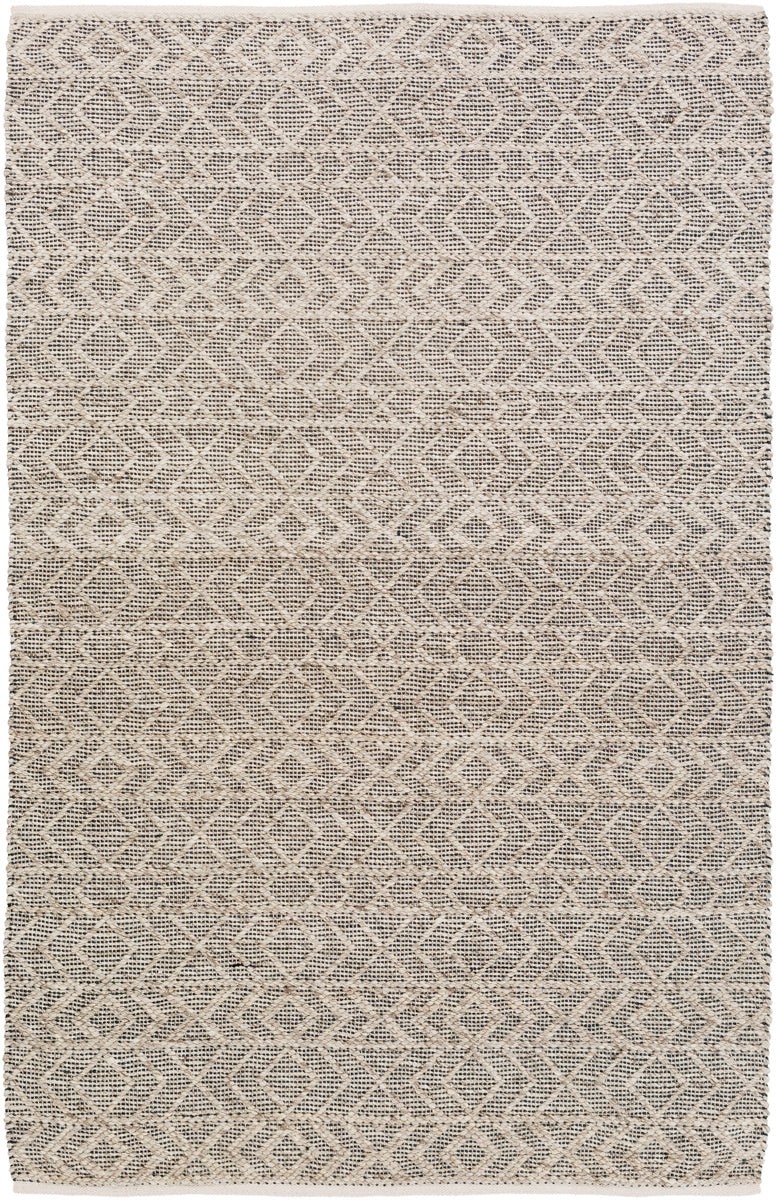 Ingrid ING-2000 8' x 10' Handmade Rug ING2000-810  Black, Light Gray, Gray Surya