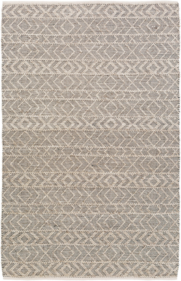 Ingrid ING-2000 8' x 10' Handmade Rug ING2000-810  Black, Light Gray, Gray Surya