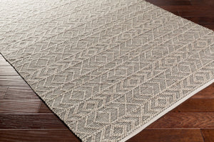 Surya Ingrid Handmade 2' X 3' Global Style Area Rug - Luxurious Viscose & Wool Blend, Easy Care, Made In India Beige Viscose,Wool Ing2000-23