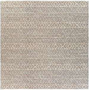 Ingrid ING-2000 8' x 8' Square Handmade Rug ING2000-8SQ  Black, Light Gray, Gray Surya