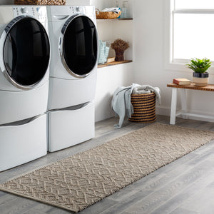 Ingrid ING-2000 3' x 12' Runner Handmade Rug ING2000-312  Black, Light Gray, Gray Surya