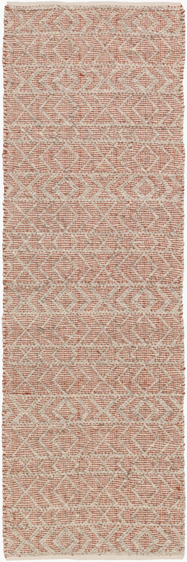 Surya Ingrid Handmade 2' X 3' Global Style Area Rug - Luxurious Viscose & Wool Blend, Easy Care, Made In India Rust Viscose,Wool Ing2001-268