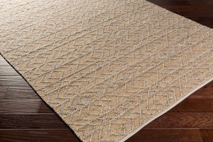 Surya Ingrid Handmade 2' X 3' Global Style Area Rug - Luxurious Viscose & Wool Blend, Easy Care, Made In India Camel Viscose,Wool Ing2002-268