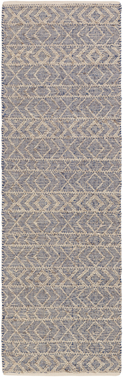 Ingrid ING-2003 2'6" x 8' Runner Handmade Rug ING2003-268  Dark Blue, Light Gray, Gray Surya