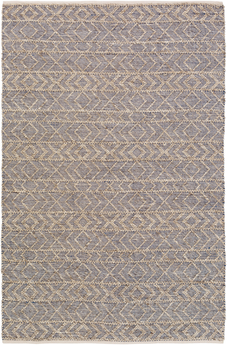 Ingrid ING-2003 6' x 9' Handmade Rug ING2003-69  Dark Blue, Light Gray, Gray Surya