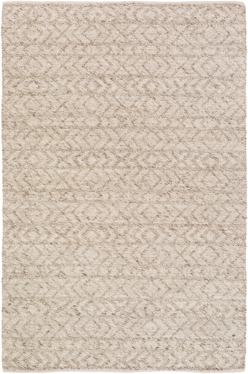Ingrid ING-2004 6' x 9' Handmade Rug ING2004-69  White, Light Gray, Gray Surya