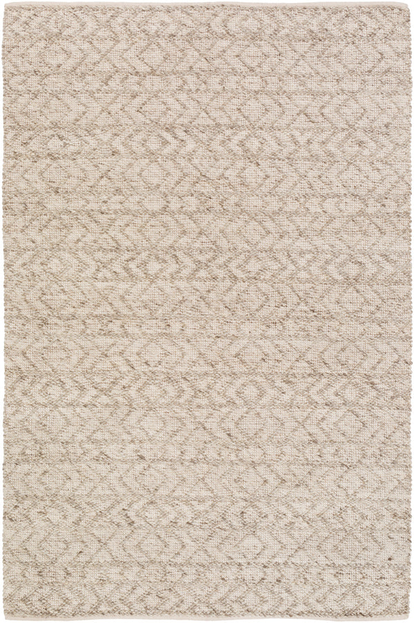 Ingrid ING-2004 6' x 9' Handmade Rug ING2004-69  White, Light Gray, Gray Surya