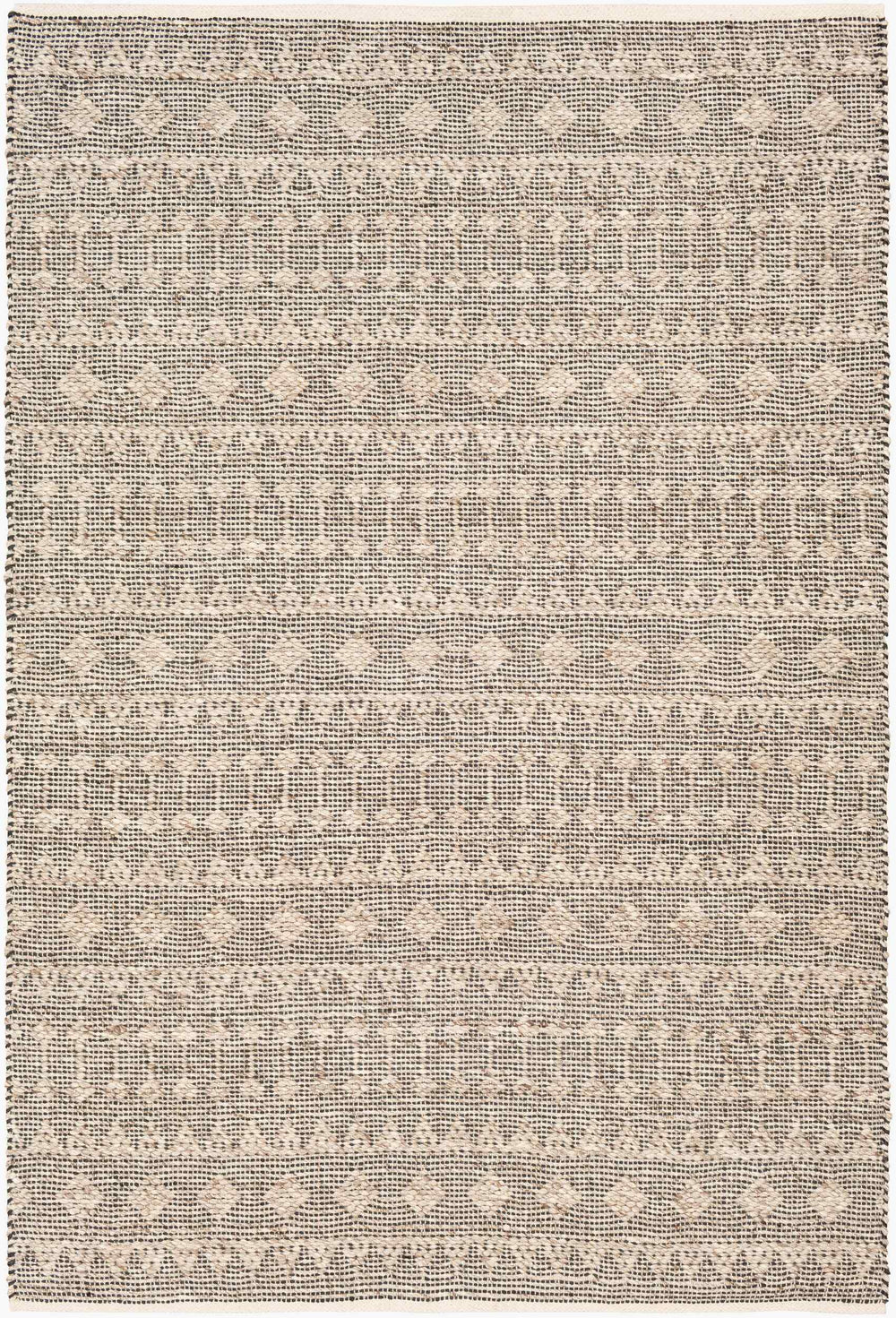Surya Ingrid Handmade 2' X 3' Global Style Area Rug - Luxurious Viscose & Wool Blend, Easy Care, Made In India Light Beige Viscose,Wool Ing2005-23