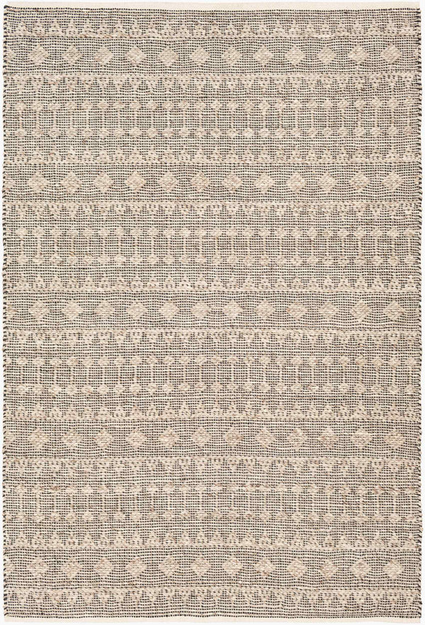 Surya Ingrid Handmade 2' X 3' Global Style Area Rug - Luxurious Viscose & Wool Blend, Easy Care, Made In India Light Beige Viscose,Wool Ing2005-23