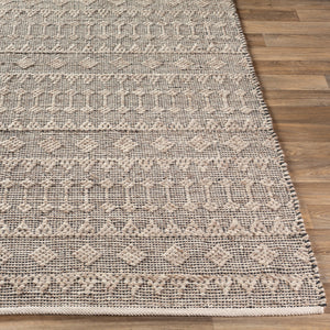Ingrid ING-2005 8' x 10' Handmade Rug ING2005-810  Light Beige, Cream, Dark Blue Surya