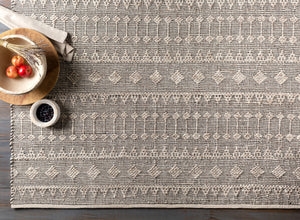 Ingrid ING-2005 8' x 10' Handmade Rug ING2005-810  Light Beige, Cream, Dark Blue Surya