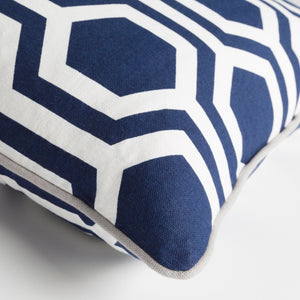 Surya Inga 18"X18" Cotton Accent Pillow - Minimalist Modern Design For Elegant Home Decor & Comfort Blue Cotton,Cotton Inga7010-1818