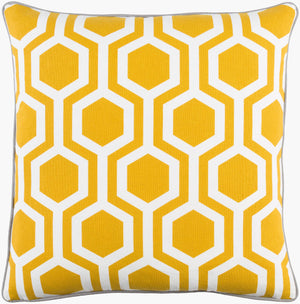 Surya Inga 18"X18" Cotton Accent Pillow - Minimalist Modern Design For Elegant Home Decor & Comfort Gray Cotton,Cotton Inga7011-1818p