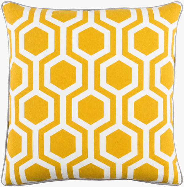 Surya Inga 18"X18" Cotton Accent Pillow - Minimalist Modern Design For Elegant Home Decor & Comfort Gray Cotton,Cotton Inga7011-1818p