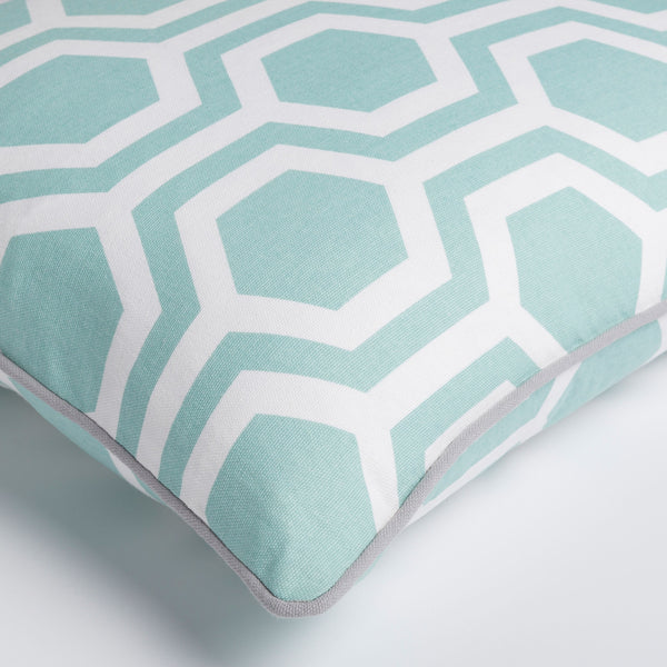 Surya Inga 18"X18" Cotton Accent Pillow - Minimalist Modern Design For Elegant Home Decor & Comfort Pale Blue Cotton,Cotton Inga7013-1818p
