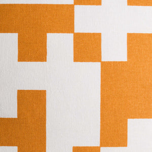 Surya Inga 18"X18" Cotton Accent Pillow - Minimalist Modern Design For Elegant Home Decor & Comfort Orange Cotton,Cotton Inga7018-1818d