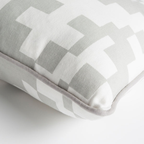 Surya Inga 18"X18" Cotton Accent Pillow - Minimalist Modern Design For Elegant Home Decor & Comfort Light Gray Cotton,Cotton Inga7020-1818d