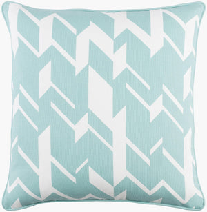 Surya Inga 18"X18" Cotton Accent Pillow - Minimalist Modern Design For Elegant Home Decor & Comfort Pale Blue Cotton,Cotton Inga7023-1818p