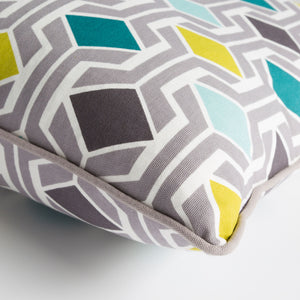 Surya Inga 18"X18" Cotton Accent Pillow - Minimalist Modern Design For Elegant Home Decor & Comfort Gray Cotton,Cotton Inga7033-1818d