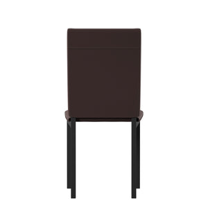 Homelegance By Top-Line Aristos Metal Upholstered Dining Chairs Black Metal
