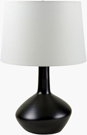 Livabliss Innovi Ceramic Base Table Lamp with Linen Shade for Bedside or Entryway Decor INO-001