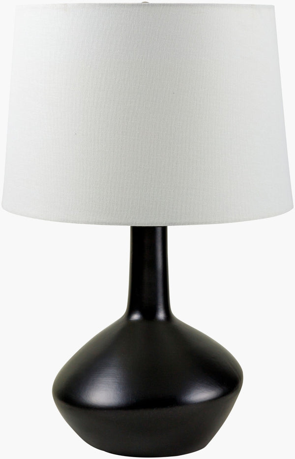 Livabliss Innovi Ceramic Base Table Lamp with Linen Shade for Bedside or Entryway Decor INO-001