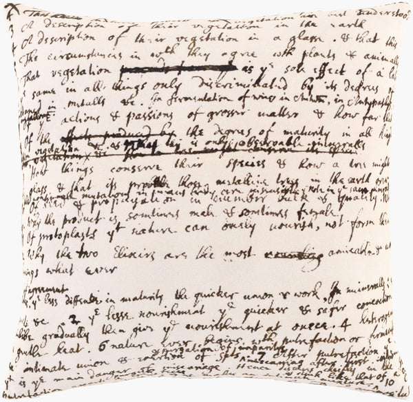 Surya Inventors 18"X18" Cotton Accent Pillow - Modern Design For Comfort & Global Style In Your Home Black Cotton,Cotton Inv004-1818p