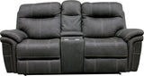 Parker House Mason - Charcoal Power Reclining Sofa Loveseat And Recliner Grey 100% Polyester (W) Mma-321ph-cha