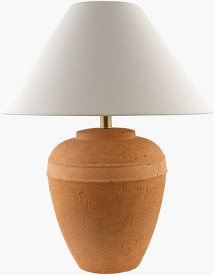 Livabliss Inizio Ceramic Table Lamp with Linen Shade for Bedside or Living Room Decor INZ-001