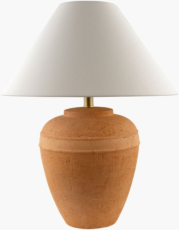 Livabliss Inizio Ceramic Table Lamp with Linen Shade for Bedside or Living Room Decor INZ-001