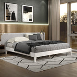 English Elm Steve Silver - Nix - King Platform Bed - White