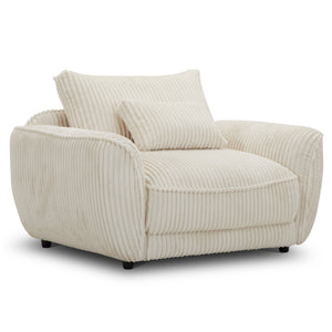 Parker House Parker Living Utopia - Mega Ivory Chair and A Half with Lumbar Pillow Mega Ivory 100% Polyester SUTP#912-MGIV