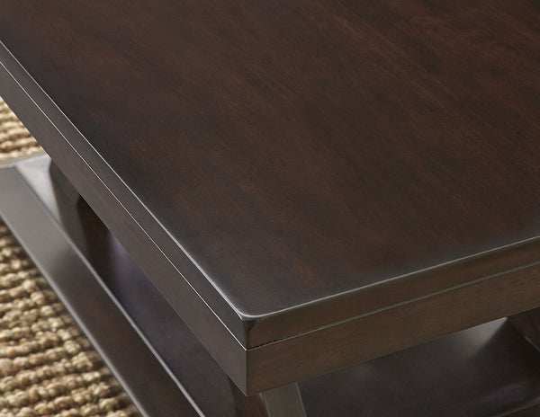 English Elm Steve Silver - Jocelyn Cocktail Table - Espresso Cherry Finish With Elegant Design For Contemporary Living Spaces B081P157763-GIGA