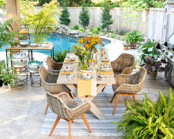 Park Hill Teak Outdoor Clambake Table EFT16005