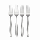 Oneida Camlynn 4-Piece Dinner Fork Set, Stainless Steel with Mirror Finish, Dishwasher Safe