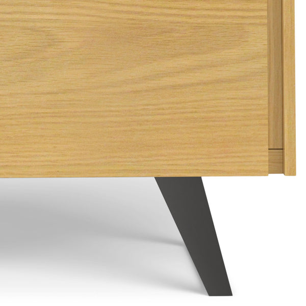 English Elm Lowry Medium Storage Cabinet - Stylish Oak Veneer With Adjustable Shelves For Versatile Use B136P158858