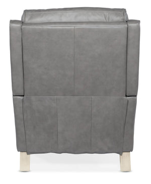 Hooker Furniture Dunes Semi-Aniline Leather Power Recliner With Usb, Bustle Back, Flared Arms & White Tapered Feet RC101-PH-090